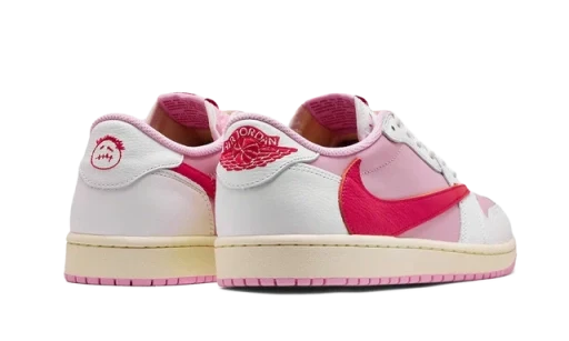 Air Jordan 1 Retro Low OG SP Travis Scott Tropical Pink Men's Sneakers IQ7604-101