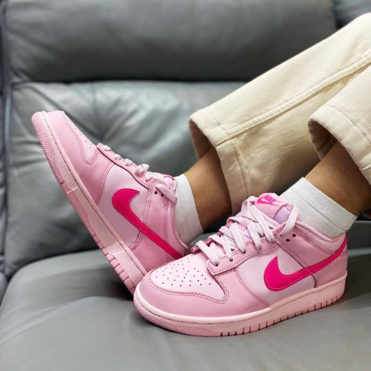 Nike Dunk Low Triple Pink Kids' Sneakers DH9765-600