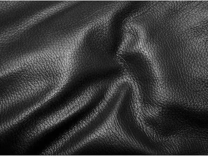 Men's Faux Leather Bomber Jacket – Lightweight Stand Collar