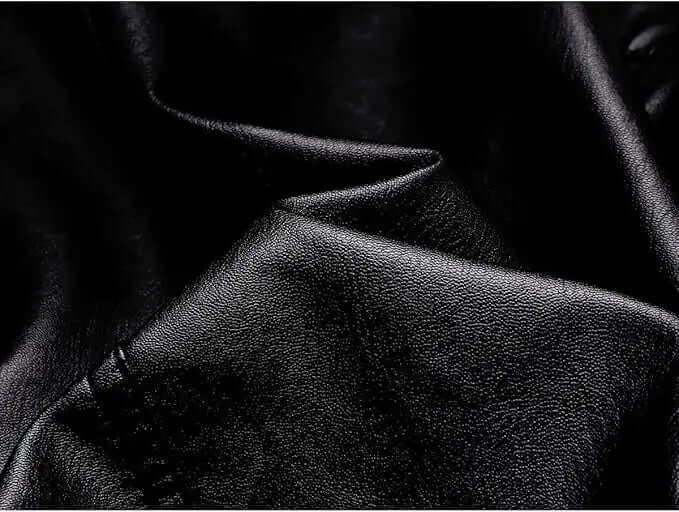 Men's Faux Leather Jacket – Stand Collar