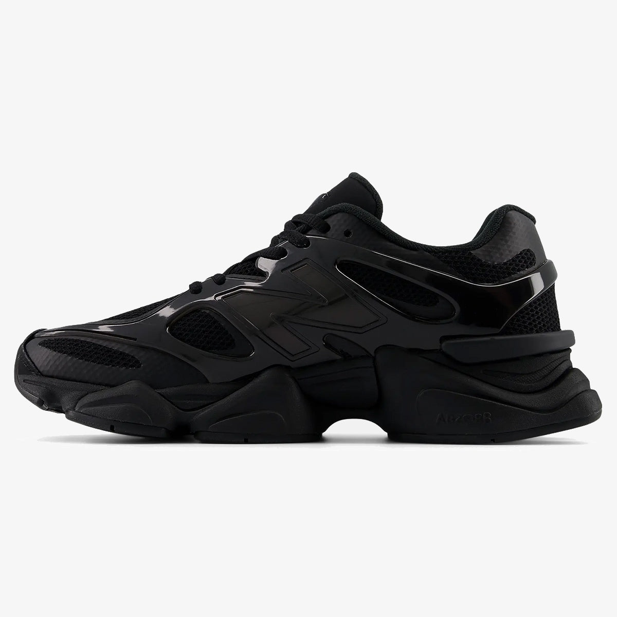 ARDELIXA Caged Black Cat sneaker with black TPU cage overlay and chunky sole