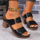 Sandales Talon Carré Femme