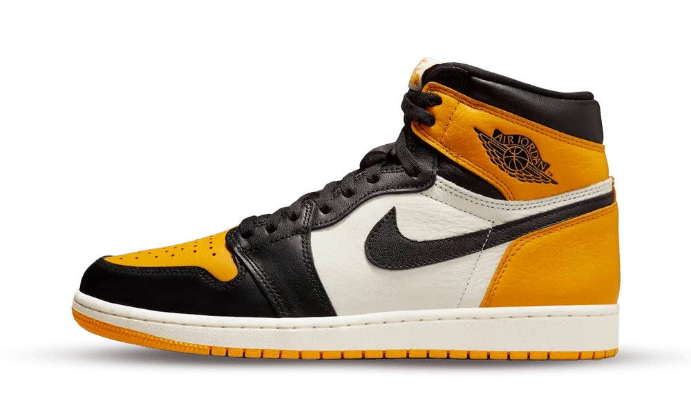 Air Jordan 1 High Yellow Toe Men's Sneakers 555088-711