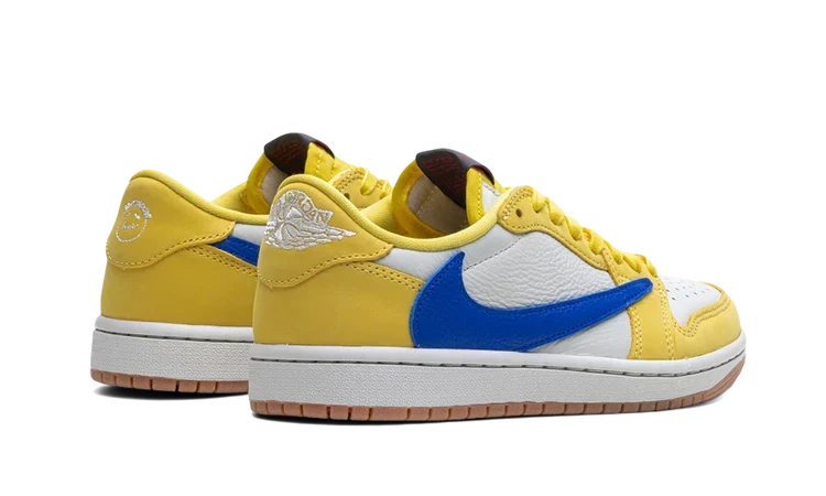 Air Jordan 1 Low Travis Scott Canary Women's Sneakers DZ4137-700