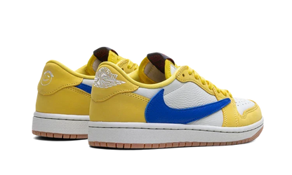 Air Jordan 1 Low Travis Scott Canary Women's Sneakers DZ4137-700