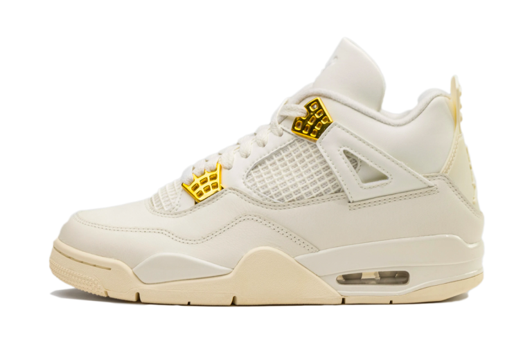 Air Jordan 4 Metallic Gold Women's Sneakers AQ9129-170