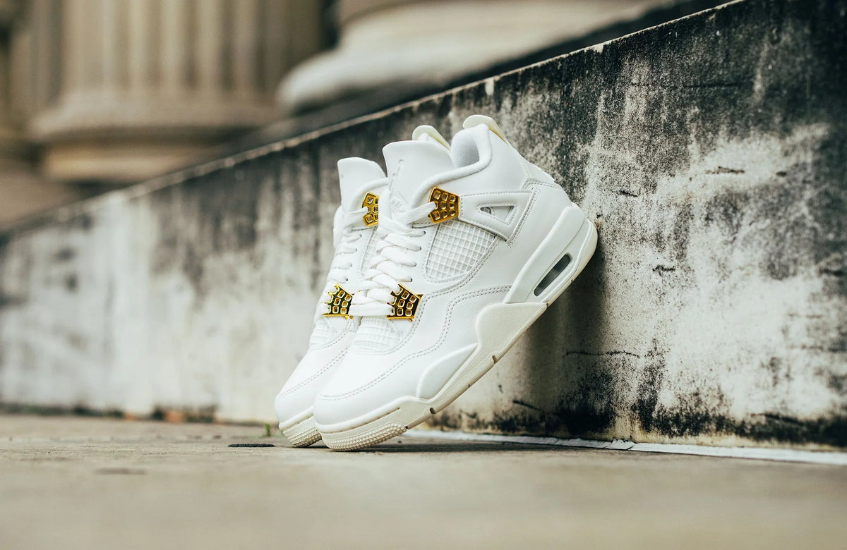 Air Jordan 4 Metallic Gold Women's Sneakers AQ9129-170
