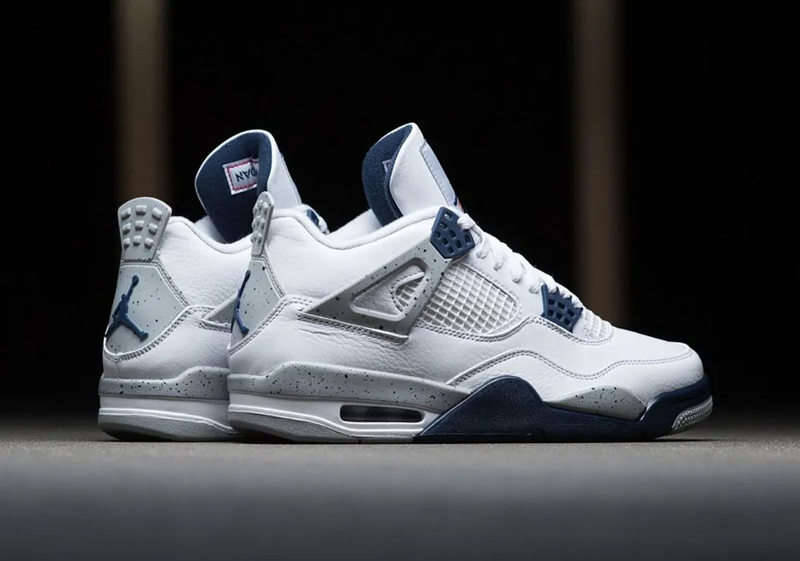 Air Jordan 4 Midnight Navy Kids' Sneakers 408452-140
