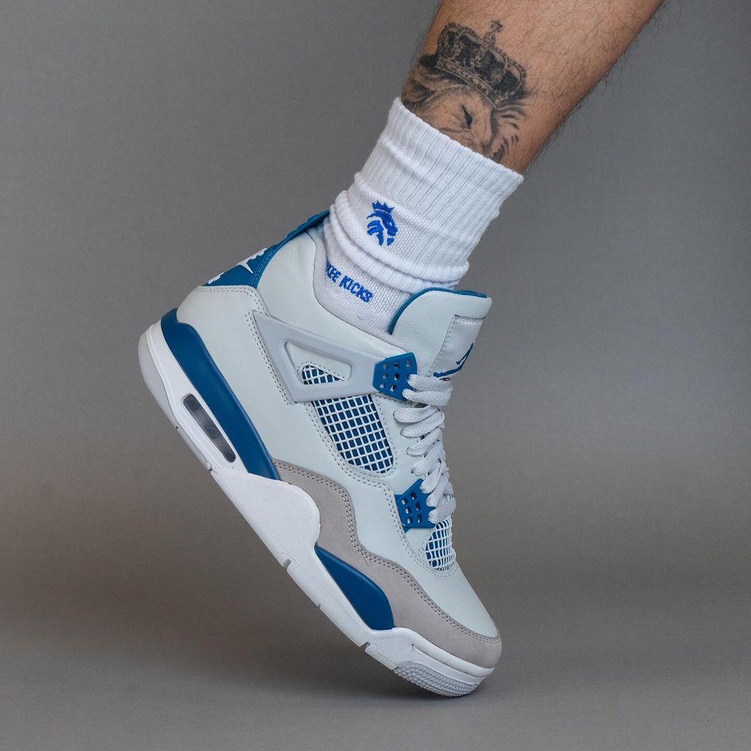Air Jordan 4 Retro Military Blue 2024 Men's Sneakers FV5029-141
