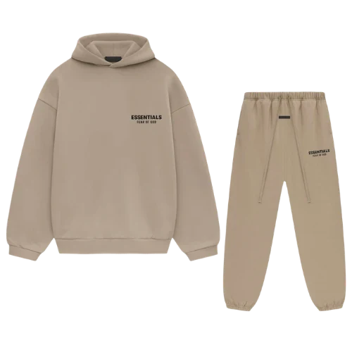 Fear of God Essentials FW24 Desert Sand Tracksuit Set – Unisex