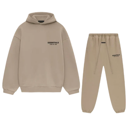 Fear of God Essentials FW24 Desert Sand Tracksuit Set – Unisex