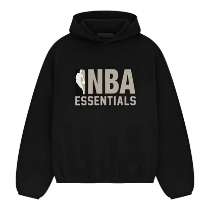 Fear of God Essentials NBA Black Grey Tracksuit Set – Unisex