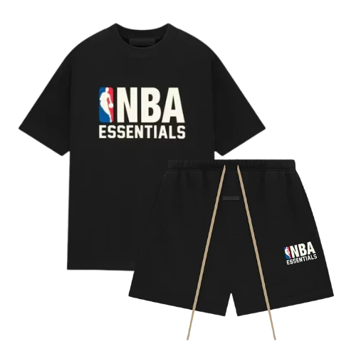 Fear of God Essentials NBA Black White Summer Set – Unisex