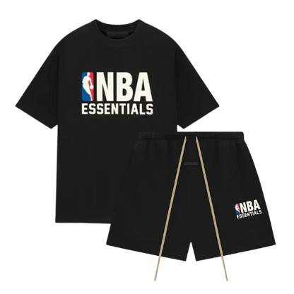 Fear of God Essentials NBA Black White Summer Set – Unisex