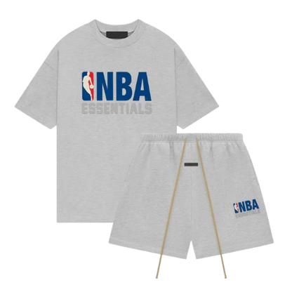 Fear of God Essentials NBA Light Heather Summer Set – Unisex