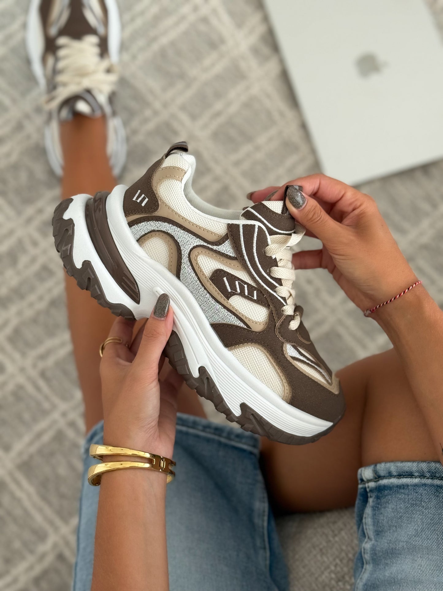Sneakers « JUDITH » MARRON
