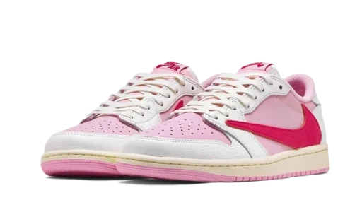 Air Jordan 1 Retro Low OG SP Travis Scott Tropical Pink Men's Sneakers IQ7604-101