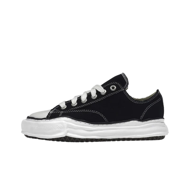 Maison Mihara Yasuhiro Peterson OG Sole Canvas Low Black Sneakers A01FW702-BLK