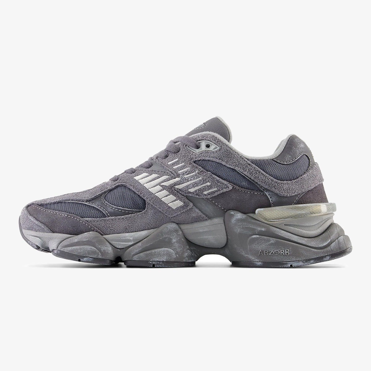 nb magnet - ARDELIXA Magnet sneaker with layered grey mesh, suede overlays, and silver N logo