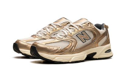 New Balance 530 Turtledove Gold Metallic Sneakers MR530LA
