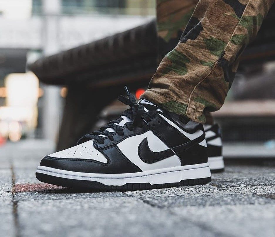 Nike Dunk Low Black White Kids' Sneakers CW1590-100