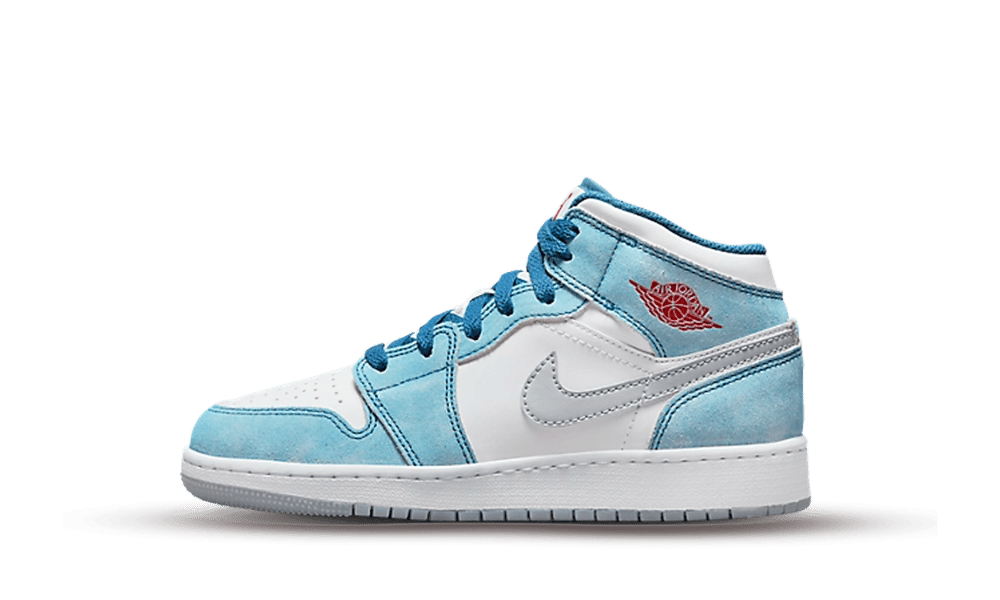 Air Jordan 1 Mid French Blue Kids' Sneakers DR6235-401