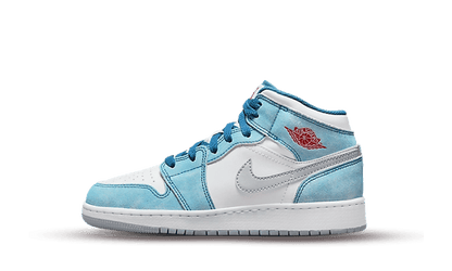 Air Jordan 1 Mid French Blue Kids' Sneakers DR6235-401