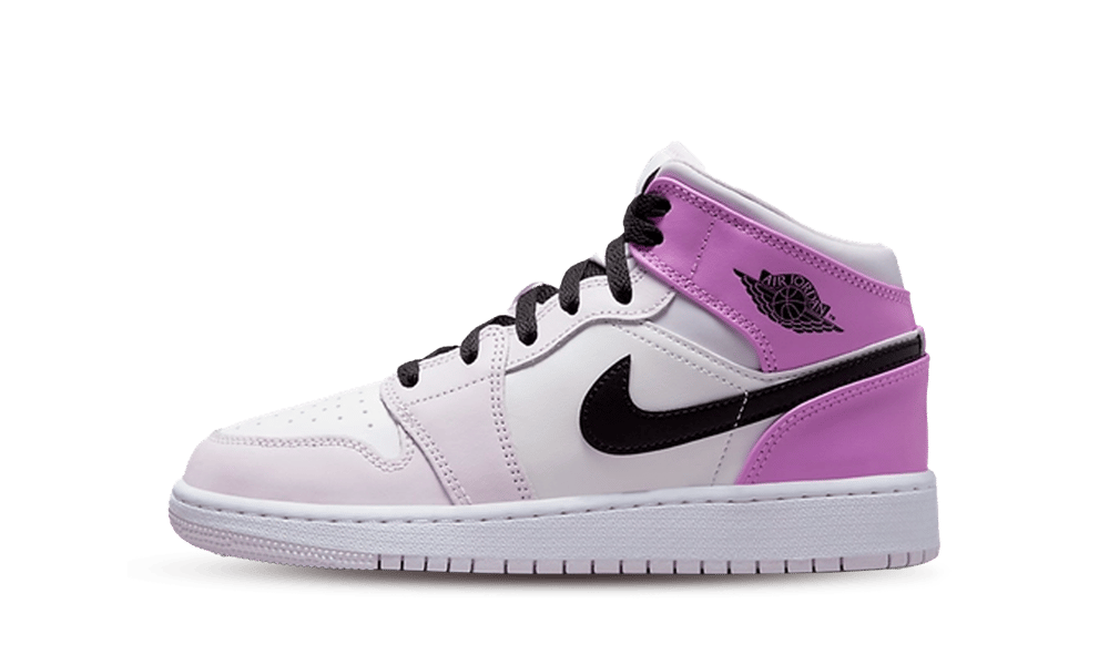 Air Jordan 1 Mid Barely Grape Kids' Sneakers DQ8423-501