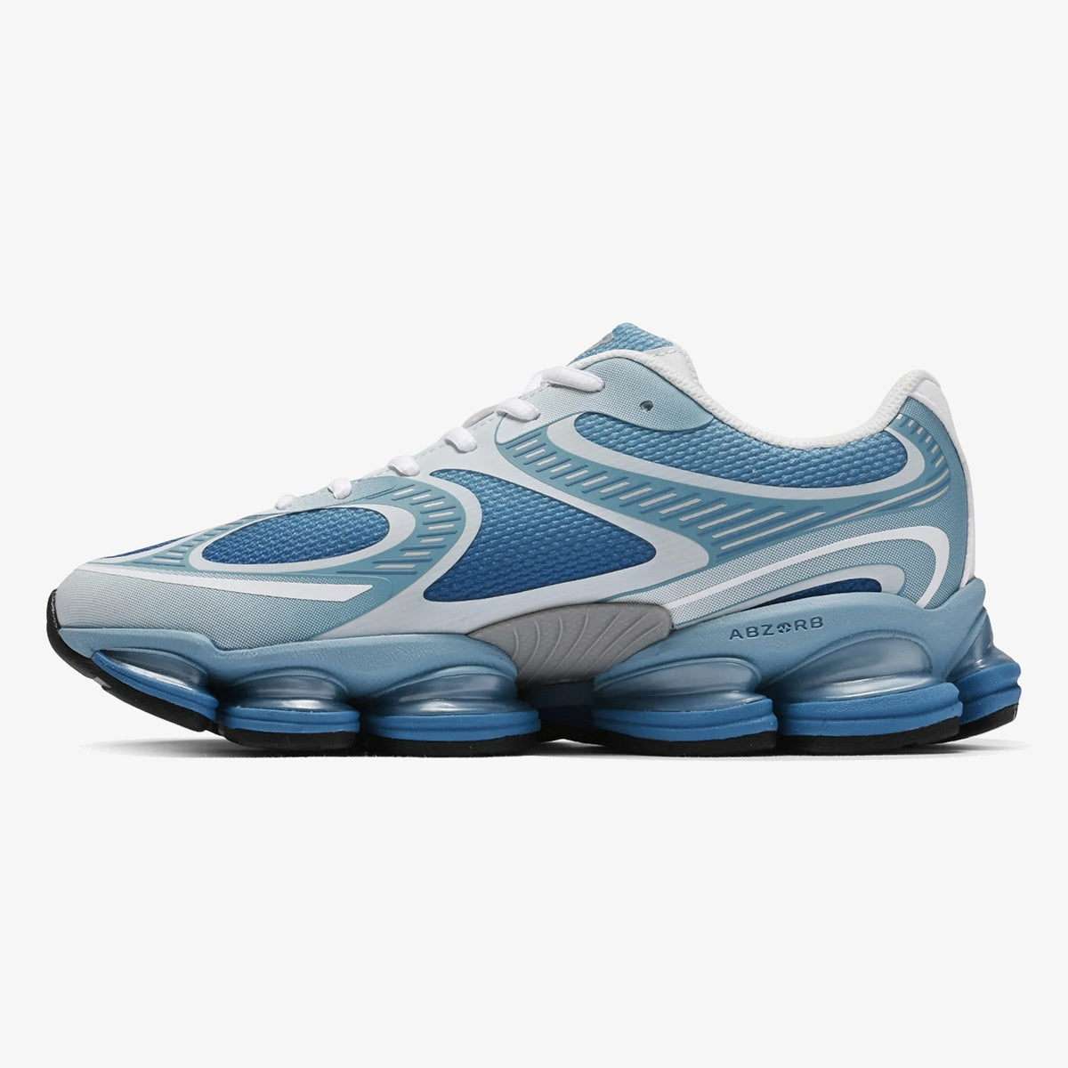 Still Water and Blue Agate sneaker with tonal blue sole