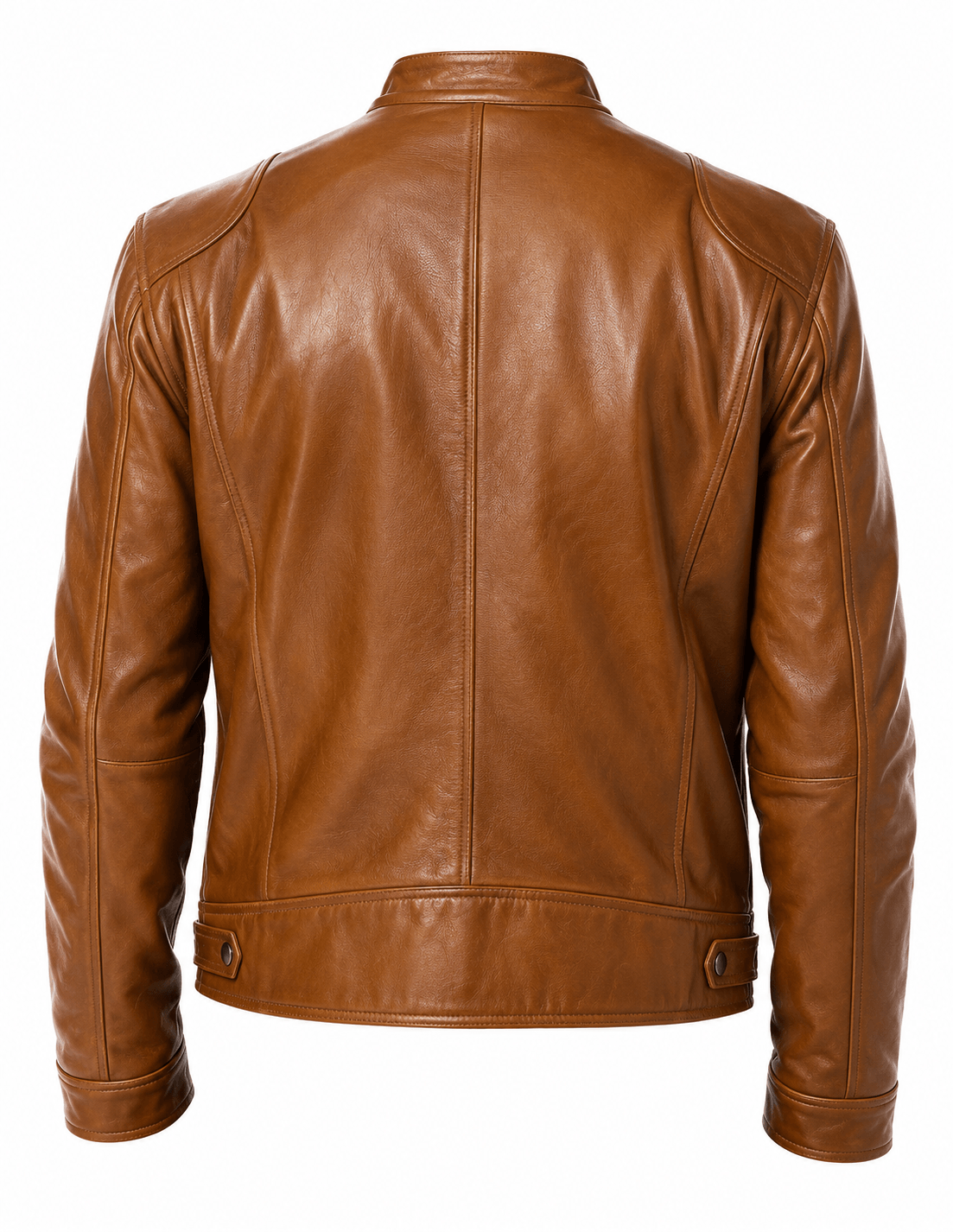 Men's Black Leather Moto Jacket – Lined Winter Biker Jacket