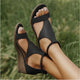Sandales à talons compensés