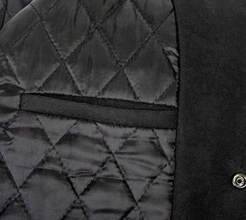 Men's Leather Moto Jacket – Quilted Panels, Zip Pockets