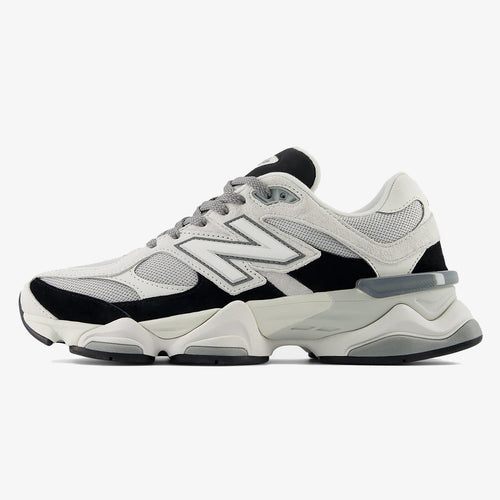 Grey Jet Black sneaker with layered suede overlays and chunky sole