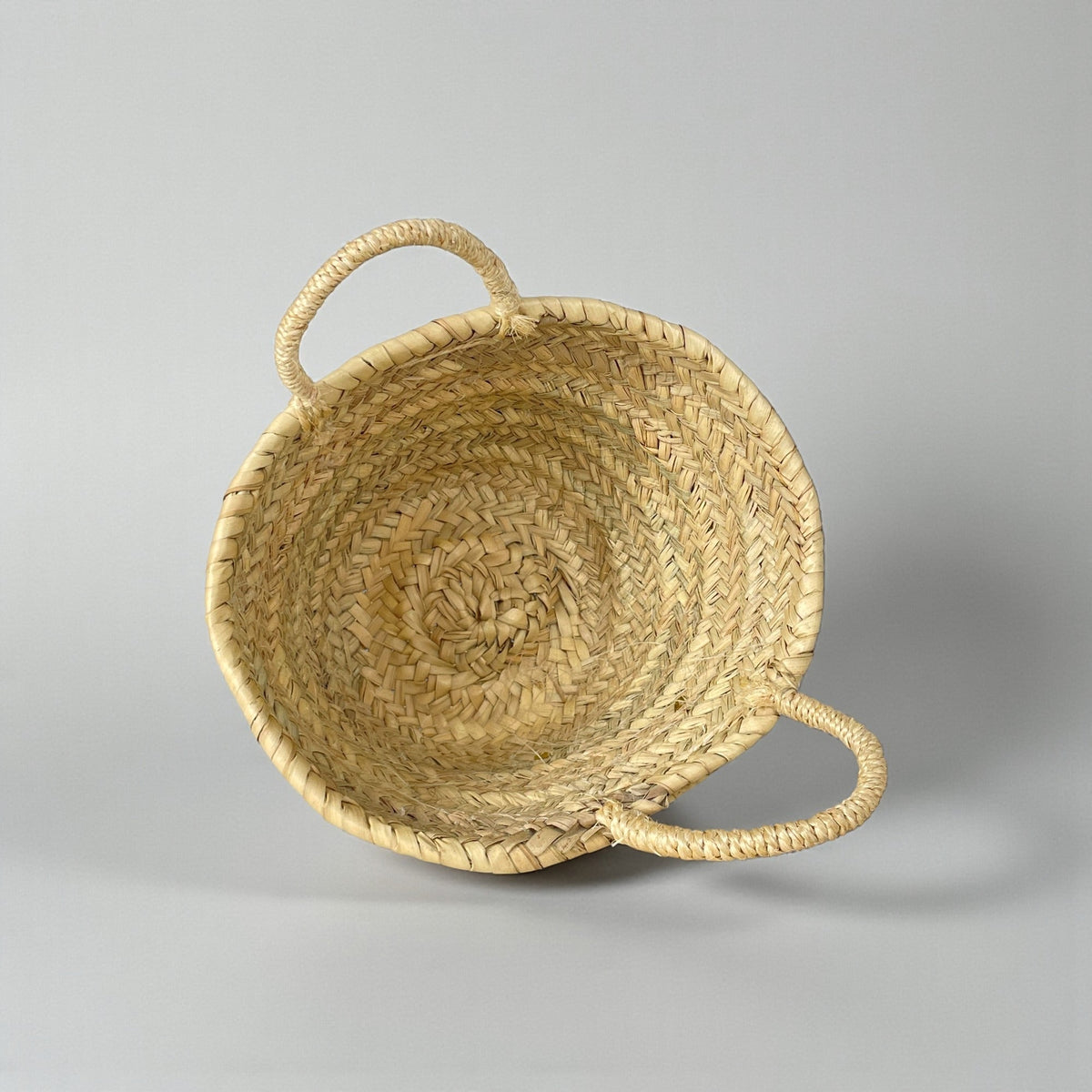 Sequin Straw Basket Mini Tote - Handmade Woven Gift Bag