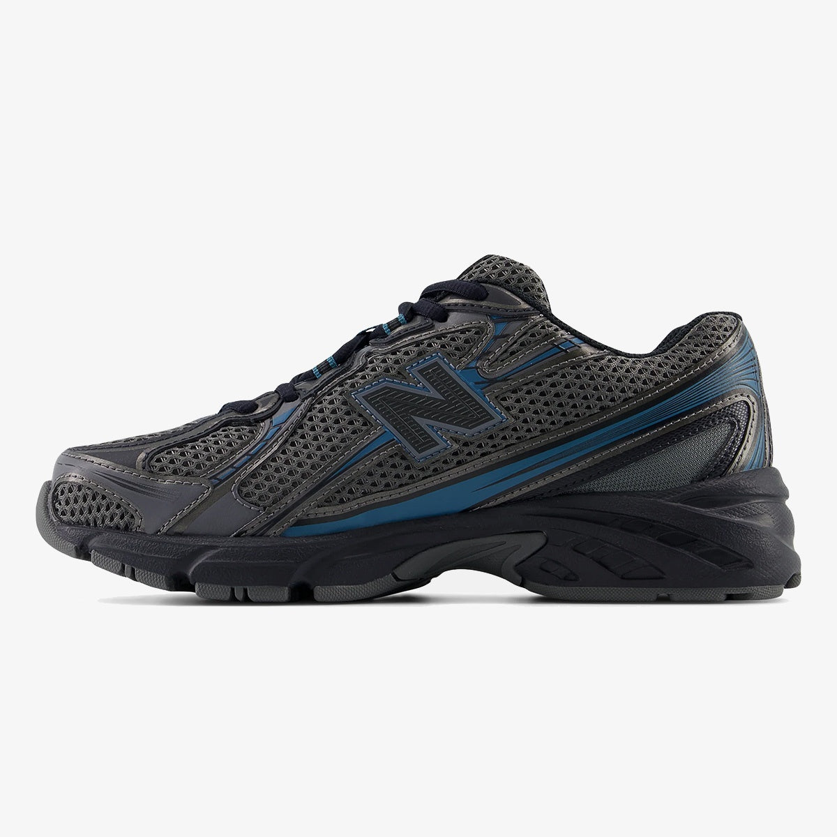 Grey and blue ARDELIXA sneaker with layered mesh and synthetic overlays
