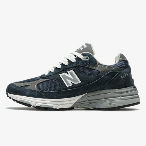 nb navy - Navy and white ARDELIXA sneaker with mesh upper, suede overlays, and white midsole