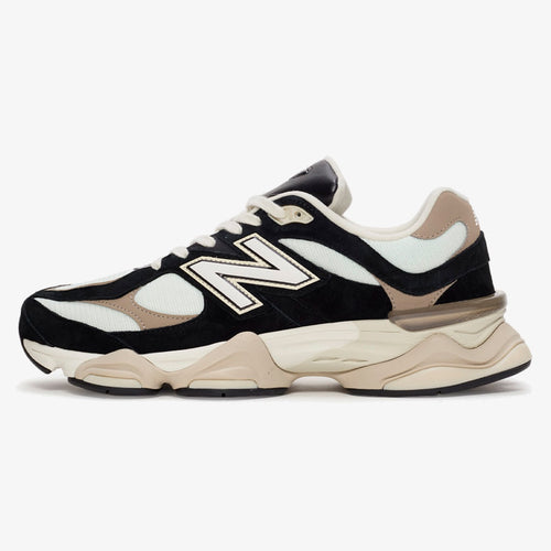 Sea Salt Bone sneaker with black suede overlays and chunky sole