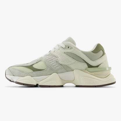nb olivine - ARDELIXA Olivine sneaker with green mesh, suede overlays, and sculpted sole